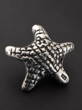Vintage Sterling Silver Starfish Charm Fits Most Snake Charm Bracelets